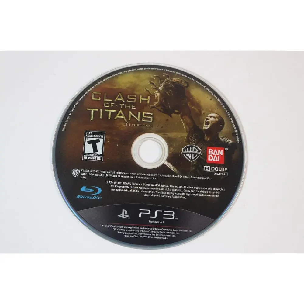Clash of the Titans: The Videogame (Sony PlayStation 3, 2010, PS3) Disc Only